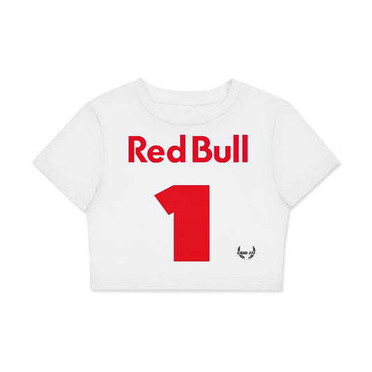 Women,Fitted Crop Top,Red Bull,Max Verstappen
