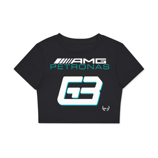 Women,Mercedes,George Russell,Crop Top Jersey