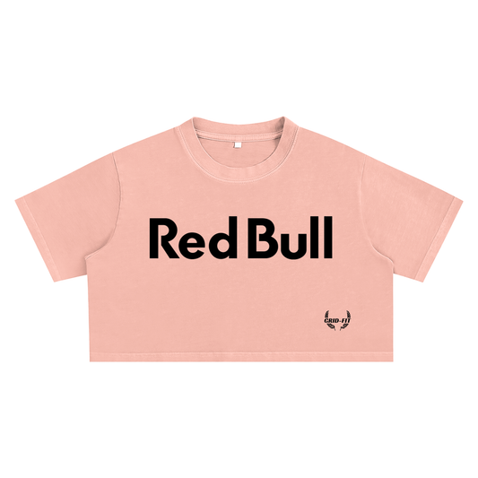 Women,Red Bull,Crop Top