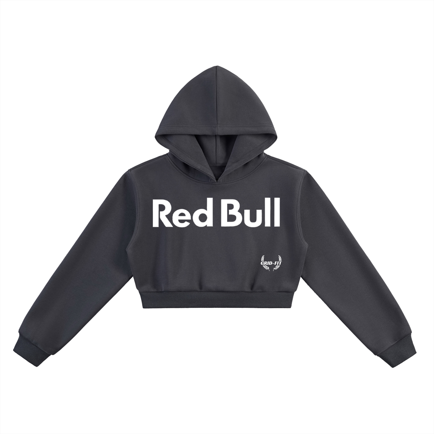 Women,Red Bull,Crop Top Hoodie