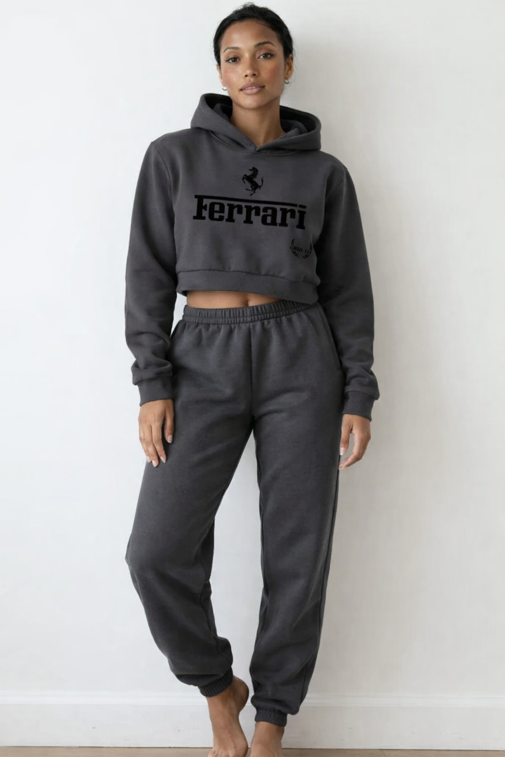 Ferrari Cropped Hoodie