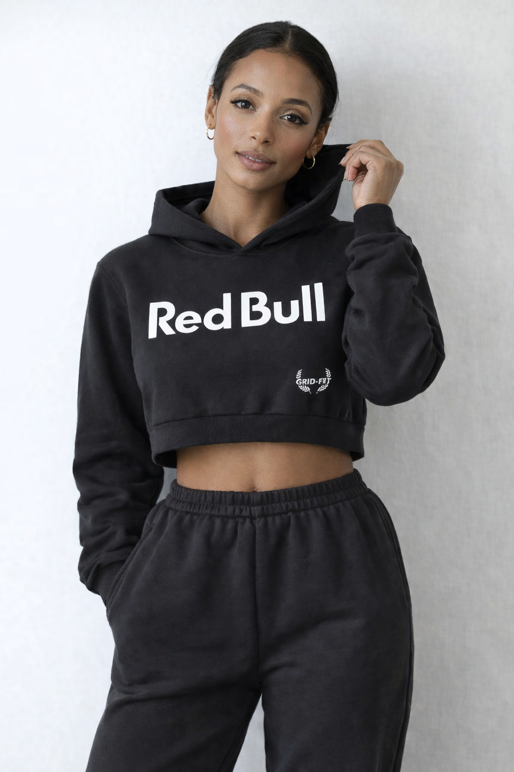Red Bull Cropped Hoodie