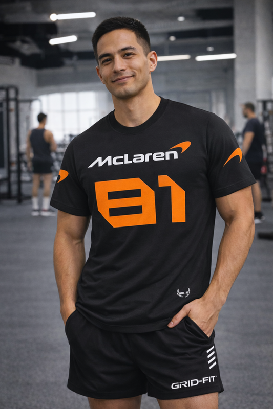 Oscar Piastri McLaren Jersey T-Shirt (Go up 1 Size for a Normal Fit)