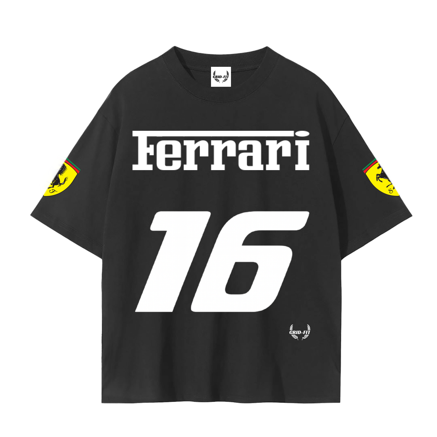 Men,Women,Jersey T-Shirt,Charles Leclerc,Ferrari