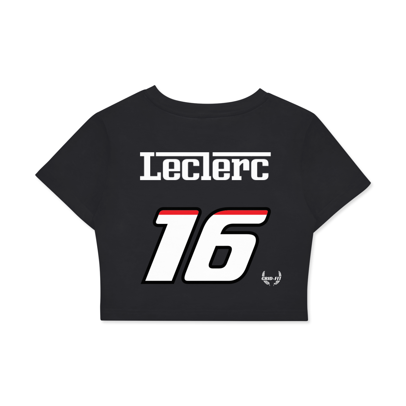 Women,Ferrari,Fitted Crop Top,Charles Leclerc