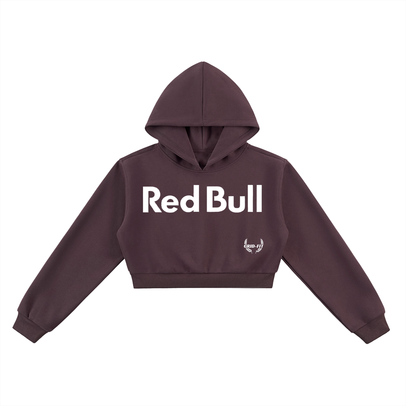 Women,Red Bull,Crop Top Hoodie