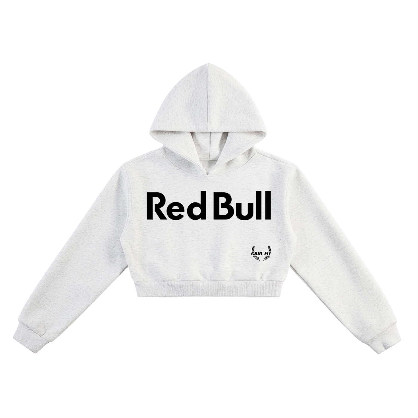 Women,Crop Top Hoodie,Red Bull