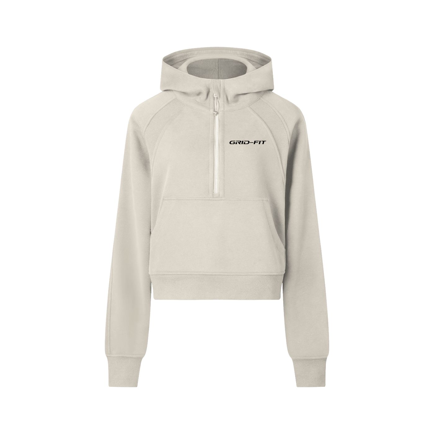 Cropped Half-Zip Hoodie