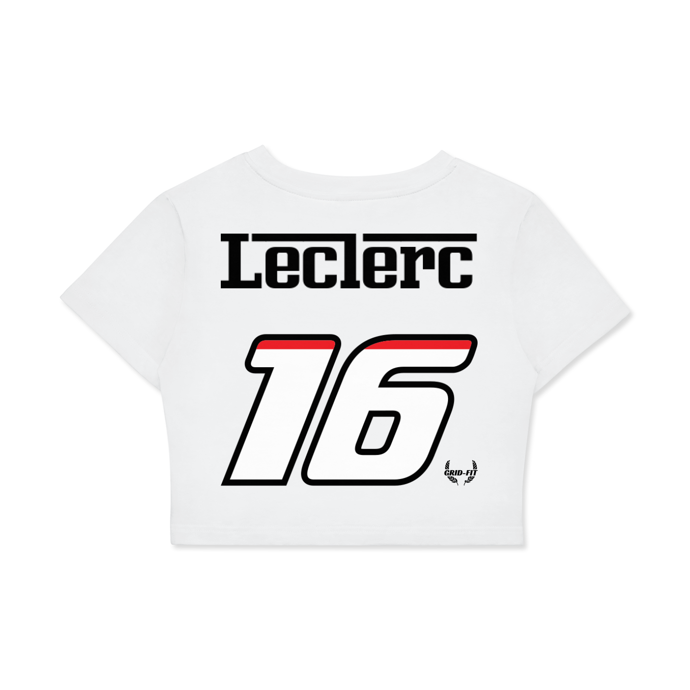 Women,Ferrari,Fitted Crop Top,Charles Leclerc